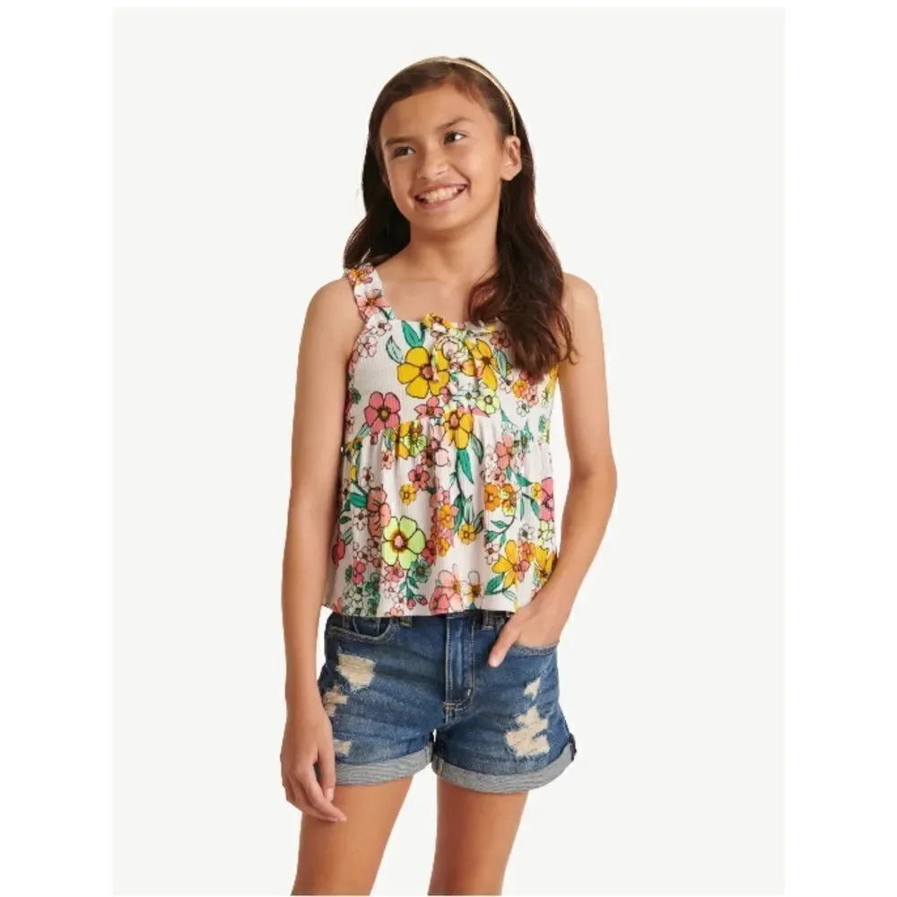 Justice ruffle top